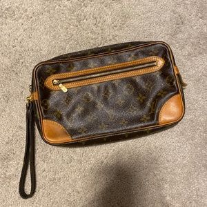 Louis Vuitton Vintage 1992 Marly Dragonne GM Clutch in Monogram